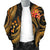 Kosrae Micronesian Men Bomber Jacket - Gold Plumeria - Polynesian Pride