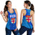 Combo Racerback Tank and Legging Blue Fiji Rugby Polynesian Waves Style - Polynesian Pride