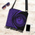 Hawaii Coat Of Arms Polynesian Crossbody Boho Handbag - Circle Style Purple - Polynesian Pride