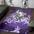 New Zealand Maori Manaia The Blue Sea Area Rug, Purple - Polynesian Pride