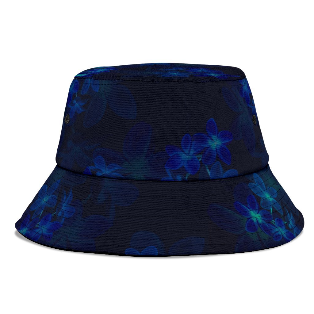 Guam Polynesian Bucket Hat - Blue Turtle Hibiscus - Polynesian Pride