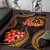 Vanuatu Polynesian Area Rug - Gold Plumeria - Polynesian Pride