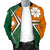 Marshall Islands Men's Bomber Jacket - Kwajalein Atoll Marshall Islands Flag with Polynesian Patterns - Polynesian Pride