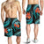 Polynesian Hawaii Men Shorts - Turquoise Plumeria - Polynesian Pride