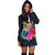 Fiji Polynesian Women's Hoodie Dress - Tropical Flower - Polynesian Pride