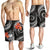 Samoa Polynesian Men Shorts - White Plumeria White - Polynesian Pride