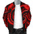 New Zealand Maori Mangopare Men Bomber Jacket Polynesian - Red - Polynesian Pride