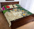 Marquesas Islands Polynesian Quilt Bed Set - Hibiscus Turtle Tattoo Beige - Polynesian Pride