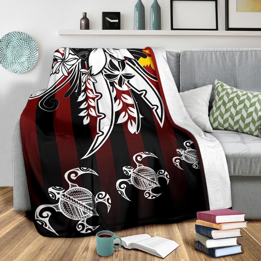 Papua New Guinea Premium Blanket - Vertical Stripes Style - Polynesian Pride