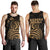 Kanaka Maoli Map Polynesian Tank Top Gold Art - Polynesian Pride