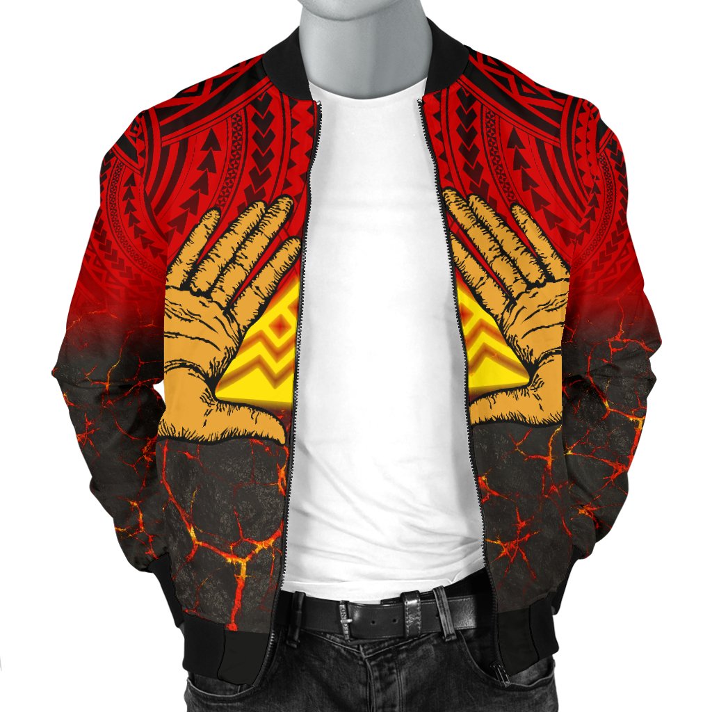 Hawaii Men's Bomber Jacket - Protect Mauna Kea - Polynesian Pride