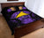 Tokelau Polynesian Quilt Bed Set Hibiscus Purple - Polynesian Pride