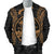 Guam Polynesian Men's Bomber Jacket Map Gold - Polynesian Pride