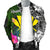 Hawaii Men Bomber Jacket - Turtle Plumeria Banana Leaf - Polynesian Pride