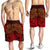 Samoa Men's Shorts - Red Shark Polynesian Tattoo - Polynesian Pride