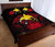 Papua New Guinea Polynesian Quilt Bed Set Hibiscus Red - Polynesian Pride