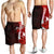 Yap Polynesian Custom Personalised Men's Shorts - Coat Of Arm With Hibiscus Red - Polynesian Pride