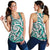 Polynesian Maori Ethnic Ornament Turquoise Women's Racerback Tank Top - Polynesian Pride