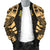 Tuvalu Men Bomber Jackets - Polynesian Tattoo Gold - Polynesian Pride