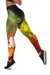 Samoa Leggings - Humpback Whale with Tropical Flowers (Yellow) - Polynesian Pride