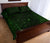 New Zealand Quilt Bed Set, Maori Gods Quilt And Pillow Cover Tumatauenga (God Of War) - Green - Polynesian Pride