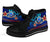 CNMI Custom Personalised High Top Shoes Blue - Vintage Tribal Mountain - Polynesian Pride