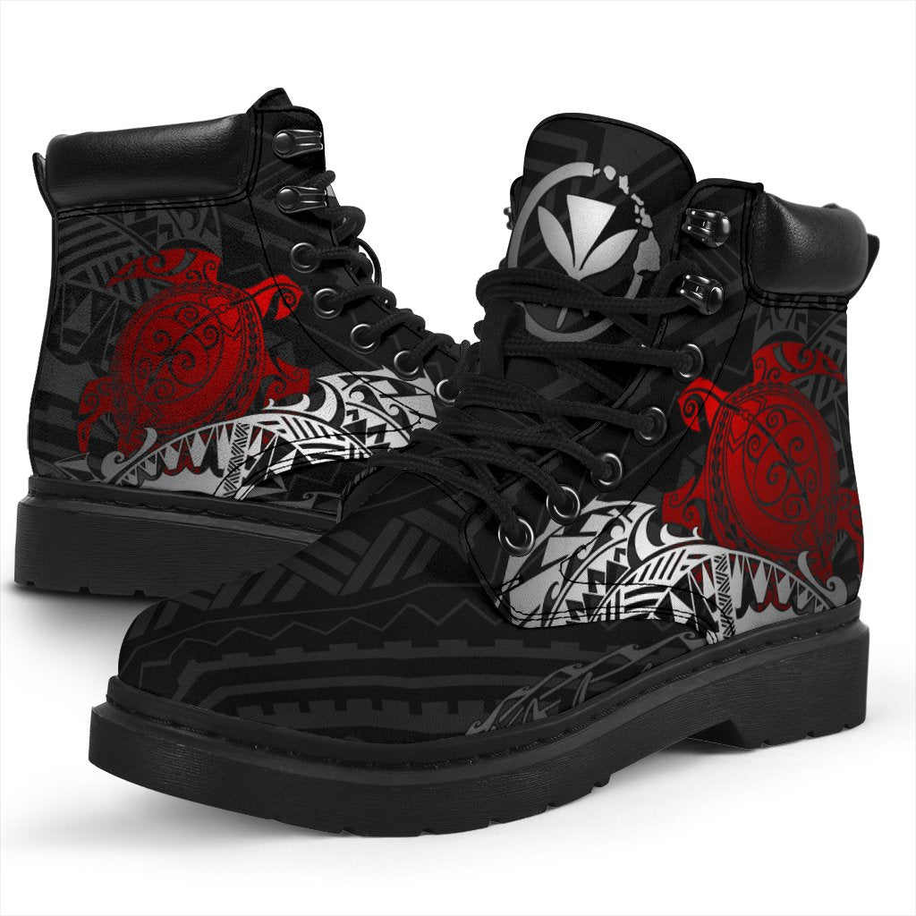 Polynesian Hawaii Boots (All - Season) - Polynesian Turtle (Red) RED - Polynesian Pride