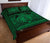 Hawaii Polynesian Pele mauna kea Quilt Bed Set Green - Polynesian Pride