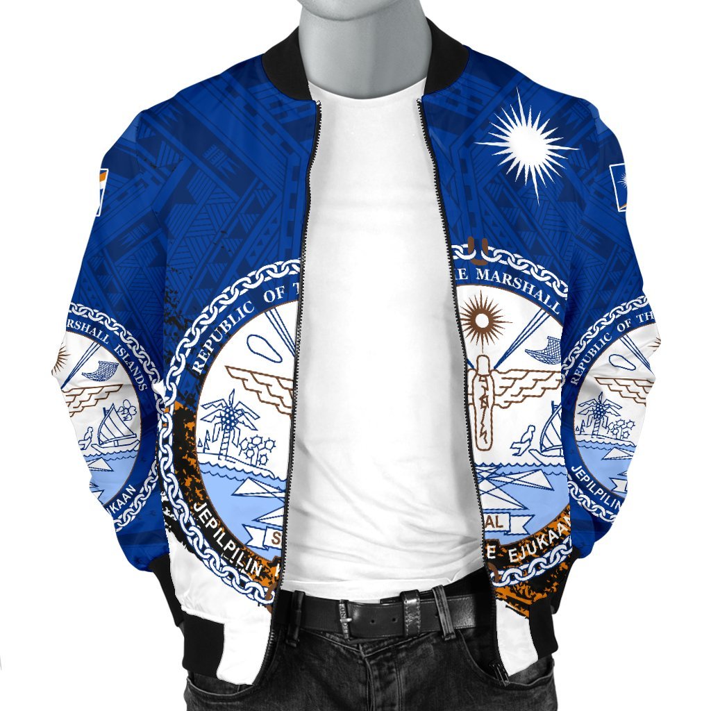 Marshall Islands Special Men's Bomber Jacket - Polynesian Pride