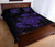 Hawaii Turtle Hibicus Map Quilt Bed Set - Purple - Polynesian Pride