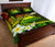 American Samoa Quilt Bed Set - Seal Of American Samoa With Plumeria Flowers - Polynesian Pride