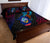 Guam Quilt Bed Set - KingFisher Bird With Map - Polynesian Pride