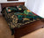 Tiki Polynesian Quilt Bed Set Turtle Hibiscus - Gold - Polynesian Pride