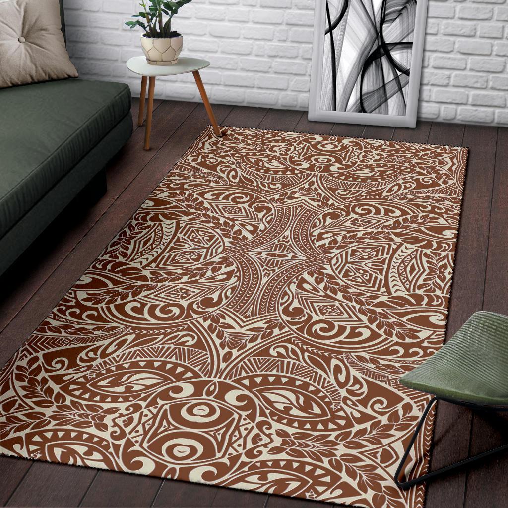 Polynesian Brown Area Rug - Polynesian Pride