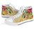 hawaiiHigh Top Shoe - Turtle High Top Shoe Strong Pattern Hibiscus Plumeria AH - Polynesian Pride