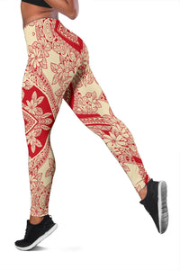 Polynesian Plumeria Mix Hawaii Women's Leggings AH - Polynesian Pride