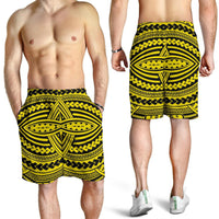 Polynesian Seamless Yellow Men's Short - Polynesian Pride