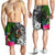 Vanuatu Men Shorts - Turtle Plumeria Banana Leaf - Polynesian Pride