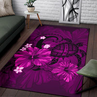 Hawaii Turtle Map Hibiscus Plumeria - Pink - Polynesian Pride