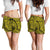 Polynesian Maori Lauhala Yellow Women's Short - Polynesian Pride