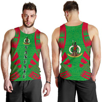 Vanuatu Men Tank Top - Polynesian Tattoo Flag - Polynesian Pride