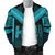 Hawaiian Kanaka Polynesian Men's Bomber Jacket Active Blue - Polynesian Pride