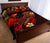 Hawaii Polynesian Quilt Bed Set - Plumeria Flowers And Waves - Polynesian Pride