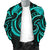 New Zealand Maori Mangopare Men Bomber Jacket Polynesian - Turquoise - Polynesian Pride