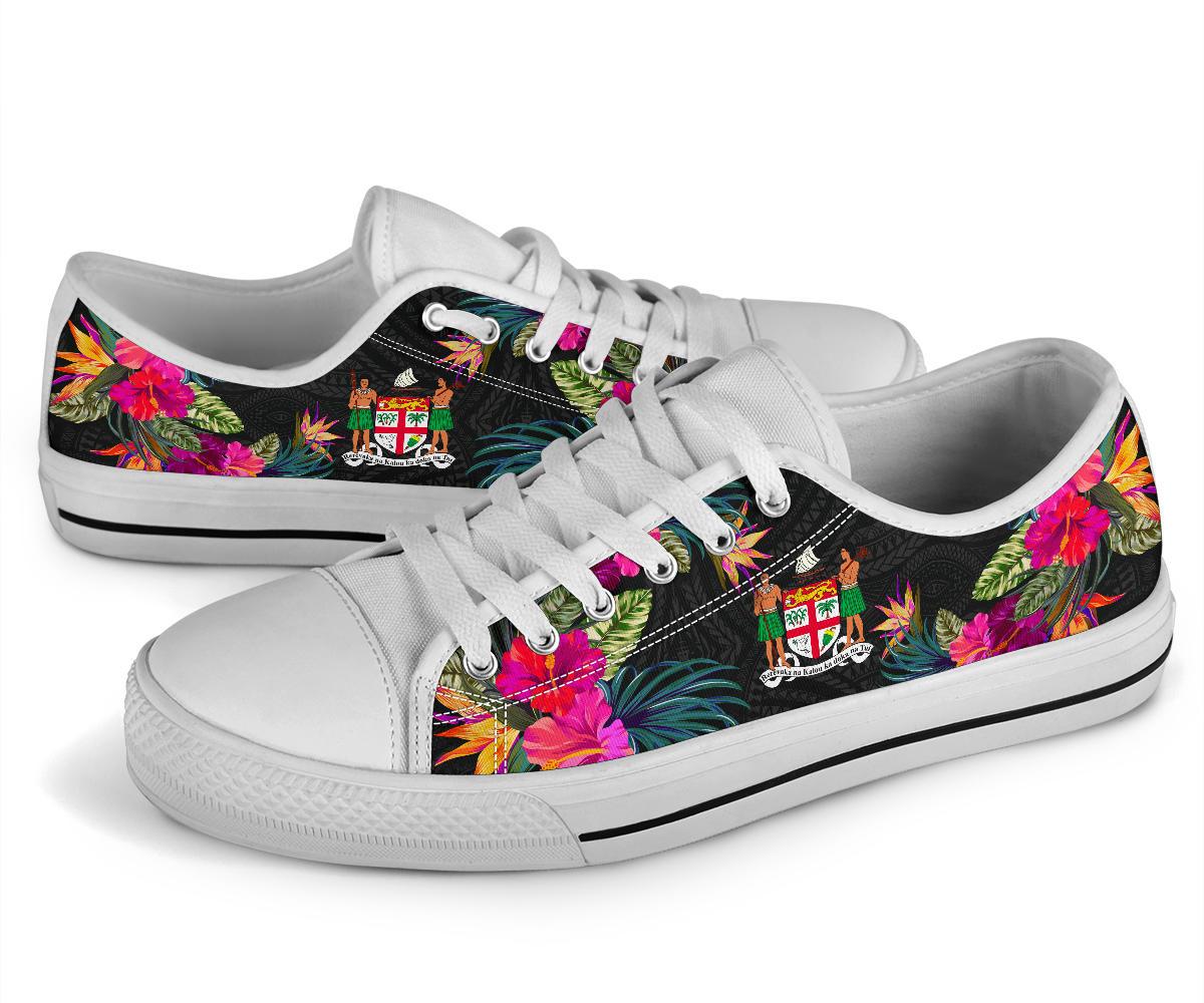 Fiji Low Top Shoe - Hibiscus Polynesian Pattern - Polynesian Pride