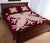 Hawaiian Quilt Bed Set Royal Pattern - Pink - A2 Style - Polynesian Pride