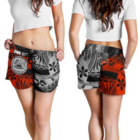American Samoa Personalised Women's Shorts - Vintage Polynesian Style - Polynesian Pride