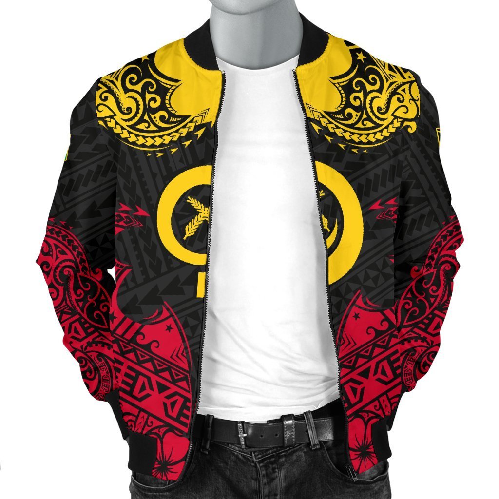 Vanuatu Men's Bomber Jacket Melanesia Island Paradise - Polynesian Pride