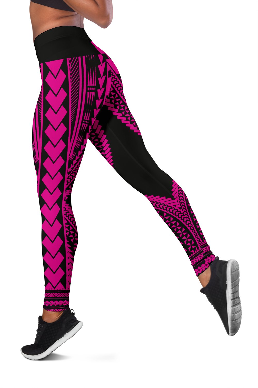Hawaii Polyneisan Pink Color Special Tribal Women's Leggings - Polynesian Pride