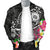 Hawaii Polynesian Men's Bomber Jacket - Hawaii Seal With Turtle Plumeria (Black) - Polynesian Pride